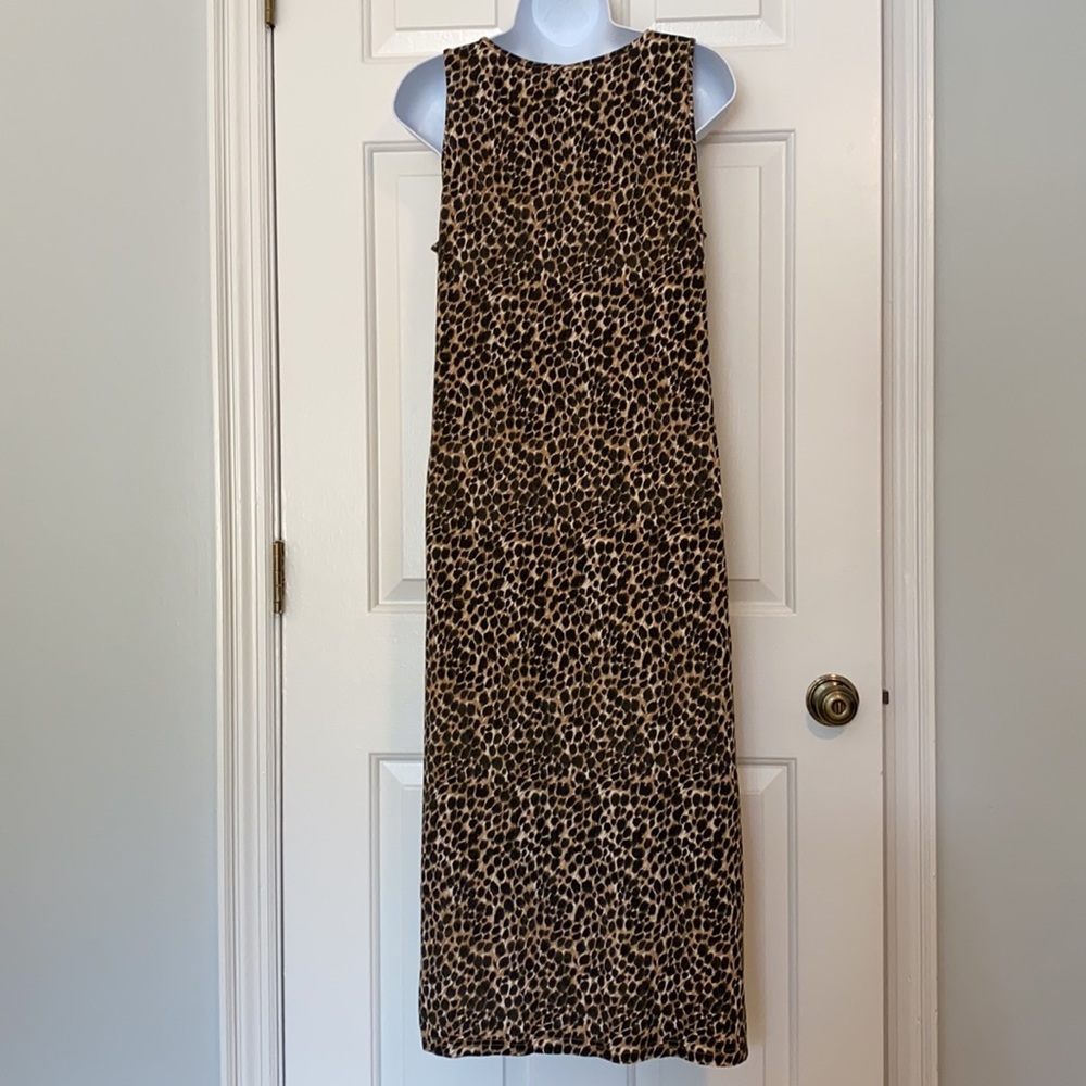 ⚡️LAST DAYS! J Crew maxi dress animal print sleeveless Size M - Picture 3 of 9